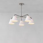 Afbeelding laden in galerijweergave, Conica sculpturale 5-licht kegel kroonluchter - moderne glazen verlichting voor thuis