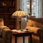 Afbeelding laden in galerijweergave, TF Brooklyn Tiffany-lamp Vitrail Mozaïek Tafellamp - Klassieke Art Deco-stijl voor de woonkamer