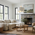 Bild in der Galerieansicht laden, Alaria Design Pendelleuchte - Künstlerische Pendellampe mit Ambient-Schatten für Wohnzimmer