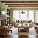 Bild in die Galerieansicht laden, Koloro Millie Glas-Hängeleuchte – Retro-Design Pendelleuchte für Wohnzimmer oder Essbereich