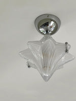 Load image into Gallery viewer, Art Deco Star Ceiling Lamp - Frosted Glass Fixture for Hallway & Entryway - Astris Ceres