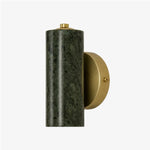 Cargar imagen en el visor de la Galería, Style A green jade cylinder wall lamp with E27 socket