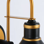 Cargar imagen en el visor de la Galería, Black and Gold Outdoor Wall Lantern