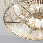 Bild in die Galerieansicht laden, Glomar Glas Runde Aufputz-Deckenleuchte - Modernes Metall-Glas-Finish für Wohnbereiche
