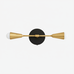 Load image into Gallery viewer, Mobilux Dual-Light Linear Mid-Century Vanity Wall Light for Bathroom & Mirror