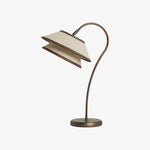 Cargar imagen en el visor de la galería, Lámpara de mesa apilada Tarivon – Pantalla de lino antiguo moderna para dormitorio y sala de estar