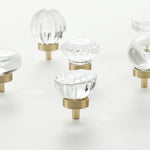Load image into Gallery viewer, Modern Mushroom Cabinet Knob – Clear Glass Diamond Drawer Knobs
