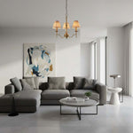 Afbeelding laden in galerijweergave, Tela Tijdloze Klassieke Elegante Multi Arm Stanford Kroonluchter - Metaal Stoffering Verlichting voor Woonkamer