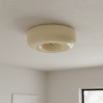 Afbeelding laden in galerijweergave, Opalune Art Deco Pudding Plafondlamp met Design – Elegante Verlichting voor Moderne Interieurs N06