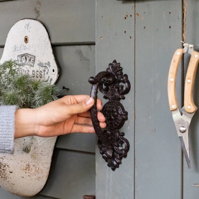 European Garden Door Handle – Retro Cast Iron Craft Door Pull Handle