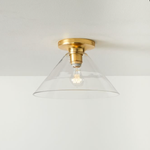 Load image into Gallery viewer, Conica Cone Flush Mount – Glass Ceiling Light for Modern Spaces