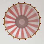 Afbeelding laden in galerijweergave, Festilo Glazen Hanglamp – Speels Gestreept Ontwerp Hanglamp in Decoratieve Stijl voor Keuken en Eetkamer