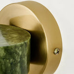 Cargar imagen en el visor de la Galería, Brass wall plate and jade stone edge detail