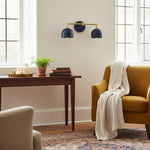 Load image into Gallery viewer, Metio Dome Farmhouse Vanity Wall Light Colorful Metal Sconce