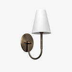Load image into Gallery viewer, Curva Metal Collection Traditional Wall Light - Brass Finish with Shade