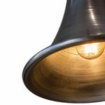 Cargar imagen en el visor de la Galería, Warm light inside the brushed metal shade