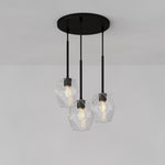 Load image into Gallery viewer, Talvior Sculptural Lighting - 3-Light Faceted Chandelier in Versatile Finishes | Explore Collection