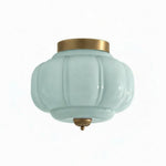 Load image into Gallery viewer, Vintage Eloise Milk Glass Flush Mount Ceiling Light - Vintage Charm Soft Glow