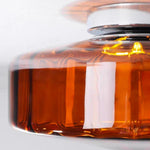 Afbeelding laden in galerijweergave, Ripplara Water Ripple Glass Plafondlamp met Vintage Stijl – Opbouwontwerp voor Slaapkamer