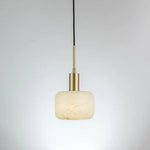 Load image into Gallery viewer, Velia Acorn Alabaster Minimalist Pendant Light