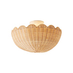 Load image into Gallery viewer, Olvara Rattan Bubble Flush Mount - Chic Ceiling Lamp for Home
