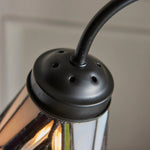 Afbeelding laden in galerijweergave, TF Astoria Tiffany Tafellamp – Gebogen Zwanenhals Arm Art Deco Glazen Kap voor Bureau