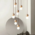 Bild in die Galerieansicht laden, Travertin Stein Creme Retro Minimalistische LED Pendelleuchte