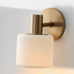 Load image into Gallery viewer, Cerova Modern Ivory Porcelain Sconce – Soft Organic Wall Light