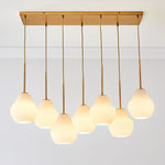 Load image into Gallery viewer, Rivrona Contemporary 7-Light Chandelier - Modern Glass Lighting for Dining Rooms