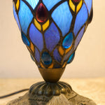 Load image into Gallery viewer, TF Tivanny Art Deco Stained Glass Table Lamp - Vintage Style for Bedroom or Living Room