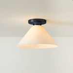 Load image into Gallery viewer, Conica Cone Flush Mount – Glass Ceiling Light for Modern Spaces