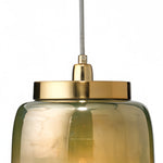 Load image into Gallery viewer, Helvo Green and Gold Hanging Pendant - Stylish Glass Lamp for Interiors