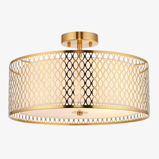 Lámpara de techo moderna de malla con 3 luces - Regulable para sala