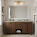 Afbeelding laden in galerijweergave, Tierlux glazen kaptafelverlichting - Art deco badkamerarmatuur met wolkenkrabberlampenkappen