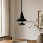 Bild in die Galerieansicht laden, Moxellan Vintage Pendant Light – Modern UFO Pendant Lamp for Dining Room, Studio and Bar