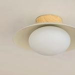 Afbeelding laden in galerijweergave, Oribela Plafondlamp Sculpturaal Globe Esthetiek met Zachte Sfeerverlichting voor Keuken en Lounge