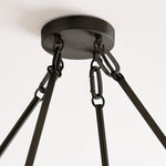 Load image into Gallery viewer, Rowan Modern Wagon Wheel Round Chandelier - Industrial Farmhouse Iron Lighting Fixture
