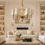 Bild in die Galerieansicht laden, Shellure Retro Shell Texture Chandelier - Sculptural Coastal Home Lighting Fixture
