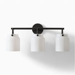 Load image into Gallery viewer, Hanton Contemporary 3-Light Wall Lamp for Hallway or Powder Room