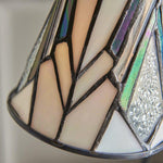 Afbeelding laden in galerijweergave, TF Astoria Tiffany Tafellamp – Gebogen Zwanenhals Arm Art Deco Glazen Kap voor Bureau