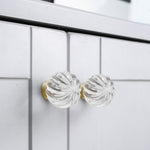 Load image into Gallery viewer, Modern Mushroom Cabinet Knob – Clear Glass Diamond Drawer Knobs