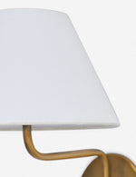 Afbeelding laden in galerijweergave, Luvora moderne minimalistische linnen kap wandlamp voor slaapkamer & gang