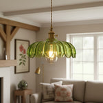 Afbeelding laden in galerijweergave, Petalbloom Rustieke Tulp Glazen Hanglamp – Bloemknop Design Hanglamp voor Eetruimte N58
