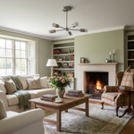 Load image into Gallery viewer, Mobilux Line Mid Century Gold Sputnik Chandelier - Geometric Brass Fixture