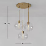 Load image into Gallery viewer, Selvion Asymmetric Glass Ball Chandelier for Dining Room & Living Room