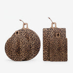 Load image into Gallery viewer, Lepwood Premium Leopard Print Mango Wood Chopping Serving Board for Table Styling and Entertaining