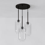 Load image into Gallery viewer, Lumivelle Pebble Glass Chandelier - 3-Light Modern Pendant Style