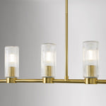 Load image into Gallery viewer, Rivora Ribbed Glass Design – Modern Chandelier for Dining Room