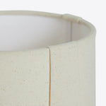 Afbeelding laden in galerijweergave, Pryssa keramische tafellamp met ivoorkleurige linnen kap - artistieke verlichting voor woonkamer of slaapkamer