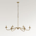 Load image into Gallery viewer, Rowan Timeless Iron Candle Design Chandelier - Industrial Interior Lighting For Bedroom